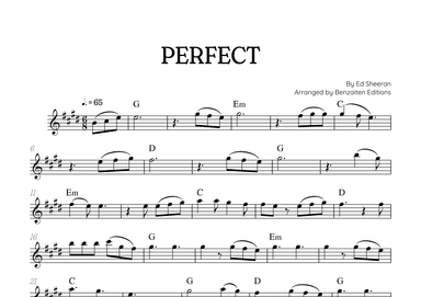 Perfect (arr. Benzaiten Editions)