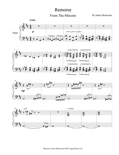 Remorse (arr. Iván Díaz)