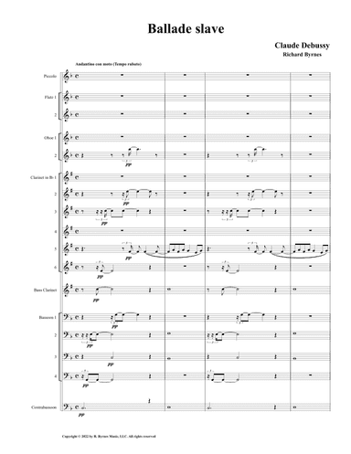 Debussy - Ballade slav (Woodwind Choir) (arr. Richard Byrnes)