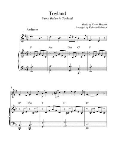 Toyland (From Babes in Toyland) (arr. Kaiserin Rebecca)