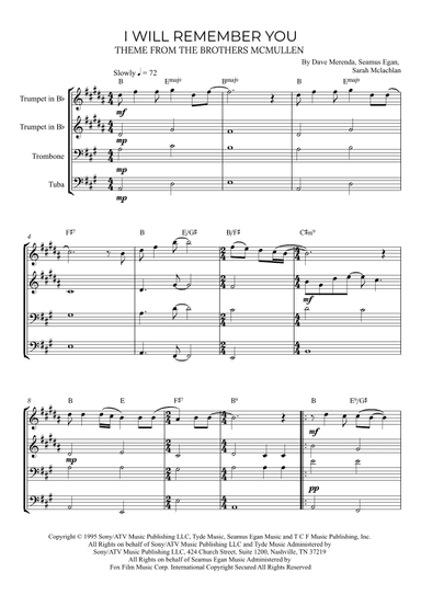 I Will Remember You (arr. Alex Nunes Rodrigues)