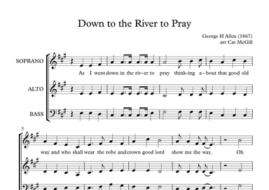 Down to the river to pray (arr. Cat McGill)