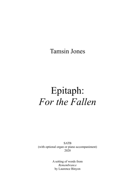 For the Fallen