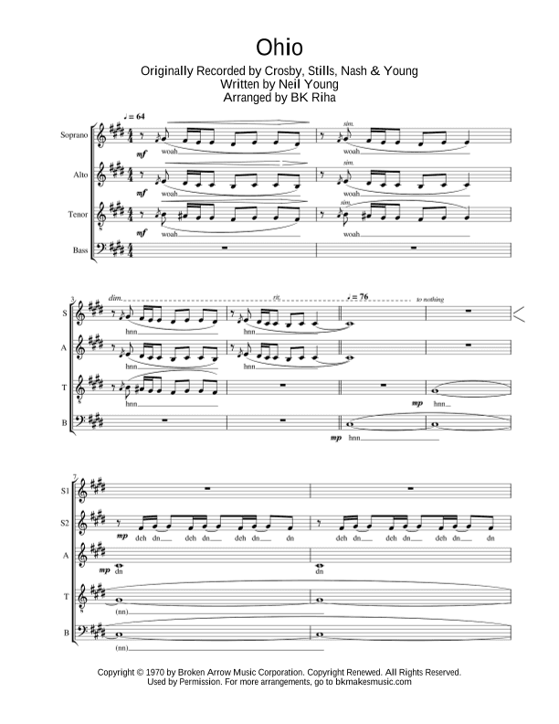 Ohio (arr. BK Riha / Brandy Kay Riha)