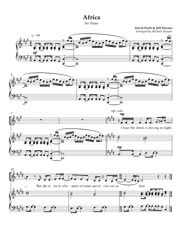 Africa (arr. Michael Stewart)