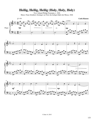 Heilig, Heilig, Heilig (arr. Carla Klassen)
