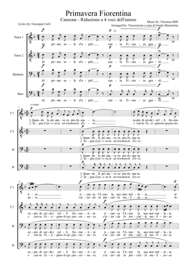 Vincenzo Billi - Primavera Fiorentina (1931) (arr. Guido Menestrina)