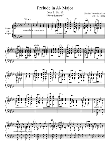 Prelude Opus 31 No. 17 in Ab Major (arr. Zachary Corbett)