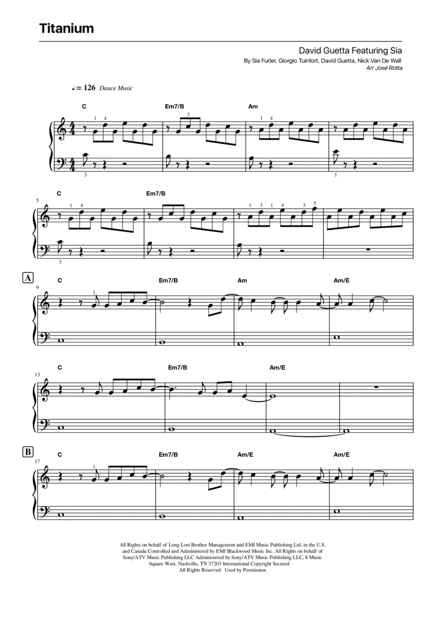 Titanium (arr. José Rotta)