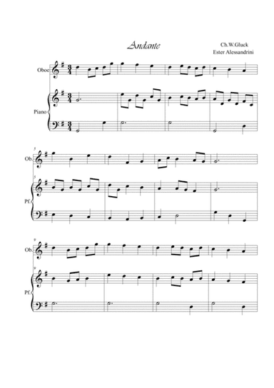 Andante.Oboe and piano (arr. Ester Alessandrini)