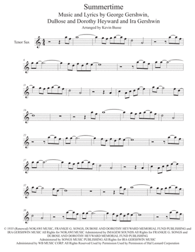 Summertime (arr. Kevin Busse)