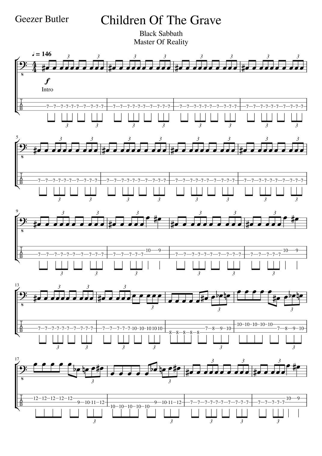 Children Of The Grave (arr. Tracy Dean McCallum)