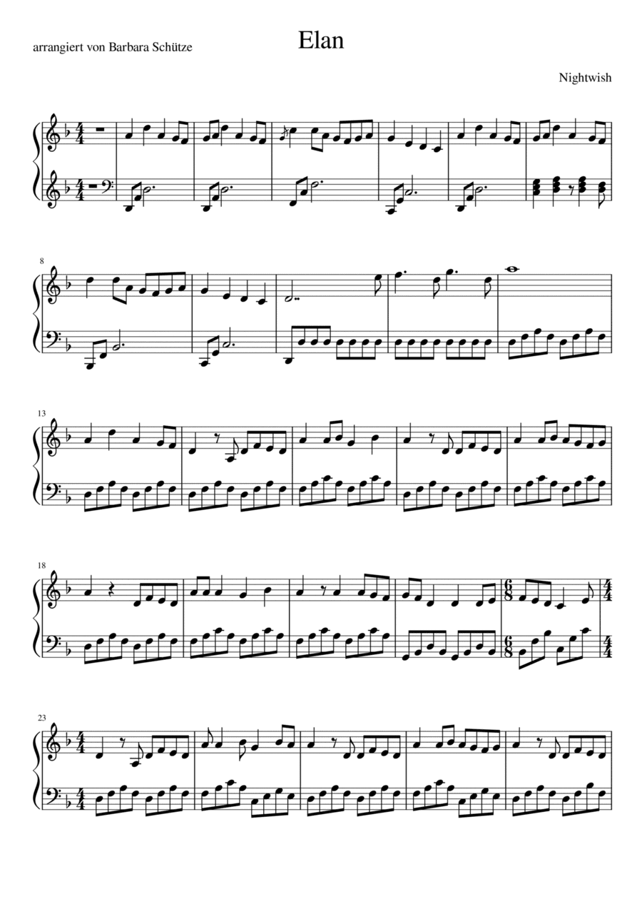 Elan (arr. Barbara Schütze)