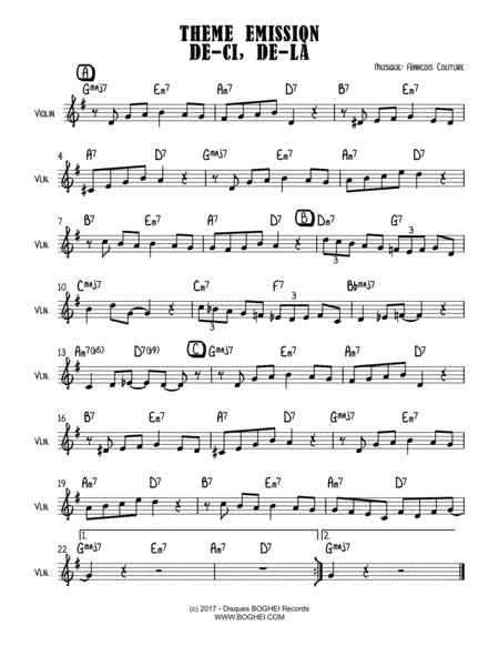 DE-CI, DE-LÀ (Thème)