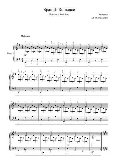 Spanish Romance (arr. Thomas Jancso)