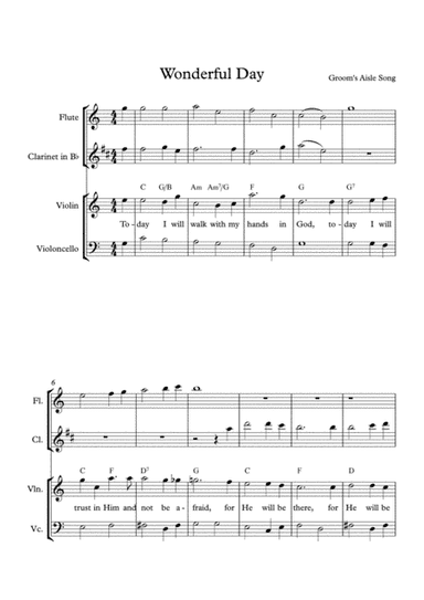 Wonderful Day - C Major (arr. Angie Wiranata)