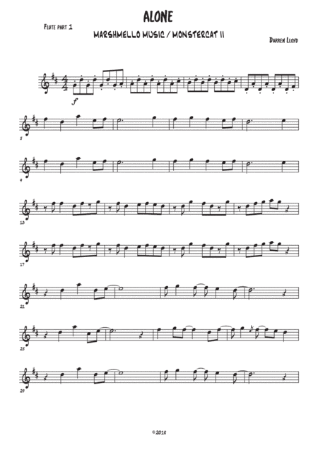 Alone (arr. Darren Lloyd)