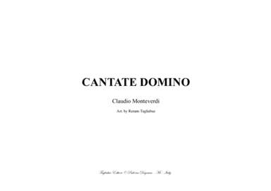 CANTATE DOMINO - C. Monteverdi - Arr. for Organ 3 staff (arr. Renato Tagliabue)