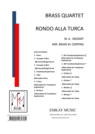 RONDO ALLA TURCA – BRASS QUARTET (arr. BRIAN W. COPPING)