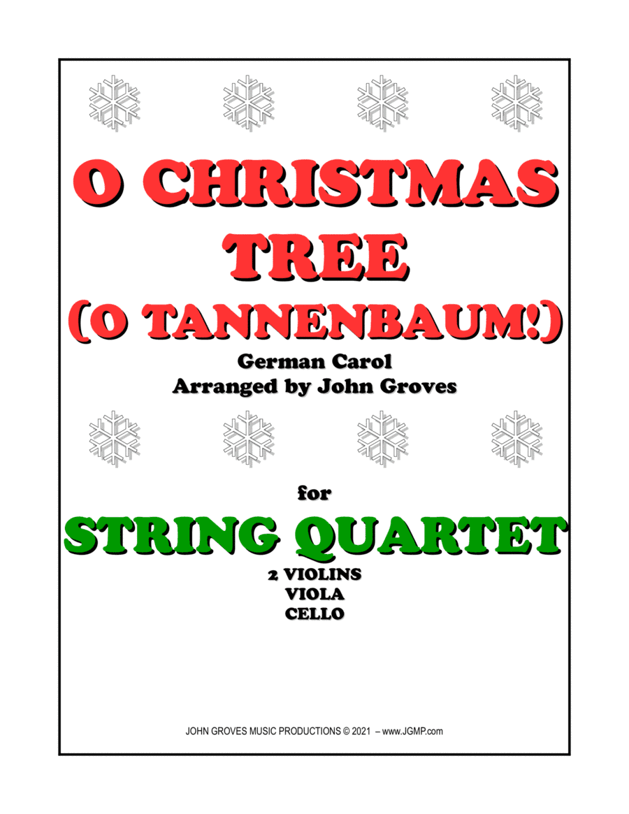 O Christmas Tree (O Tannenbaum!) - String Quartet (arr. John Groves)