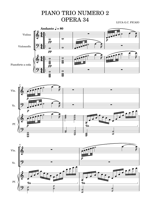 PIANO TRIO NUMERO 2