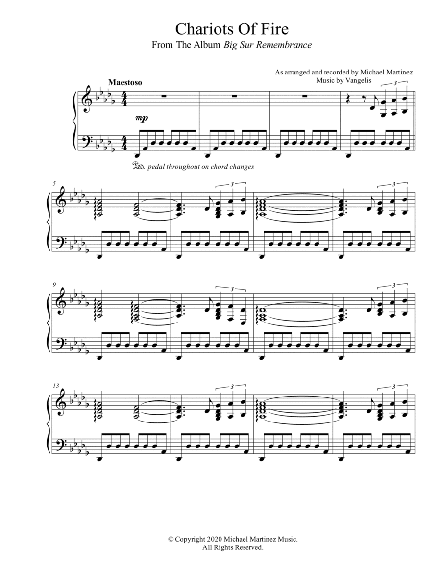 Chariots Of Fire (arr. Michael Martinez)