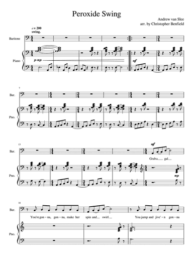 Peroxide Swing (arr. Christopher Benfield)
