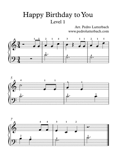 Happy Birthday To You (arr. Pedro Lutterbach)