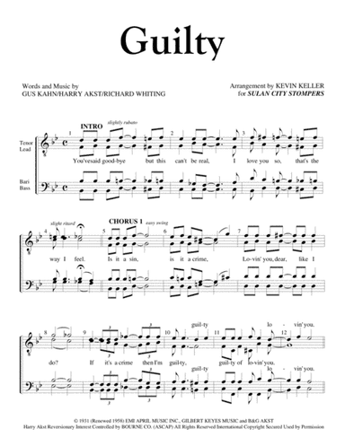 Guilty (arr. Kevin Keller)