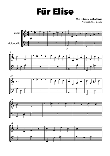 Für Elise (arr. Tiago Cordeiro)