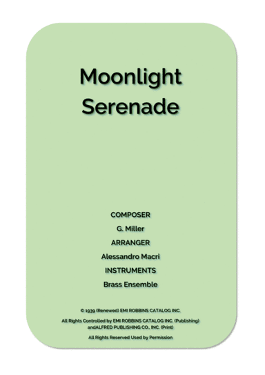 Moonlight Serenade (arr. Alessandro Macrì)