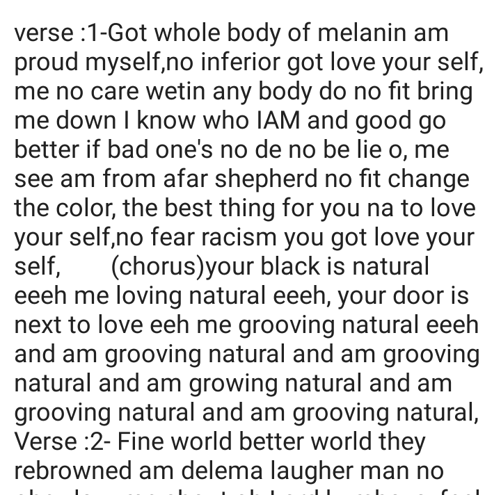Black is natural