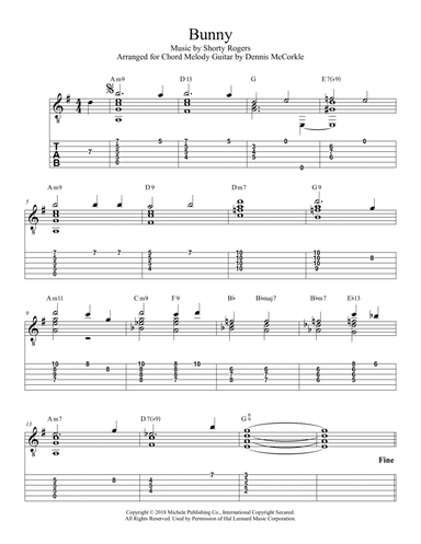Bunny (arr. Dennis McCorkle)