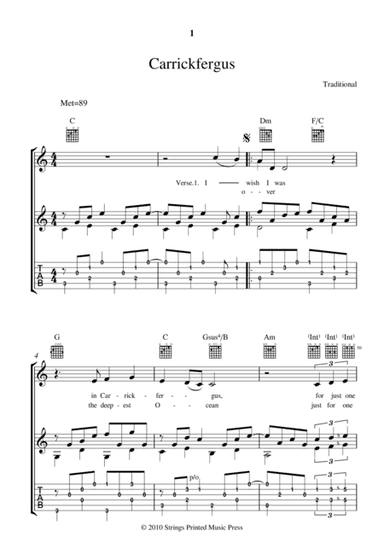 CARRICKFERGUS (arr. Lee Mitchell)