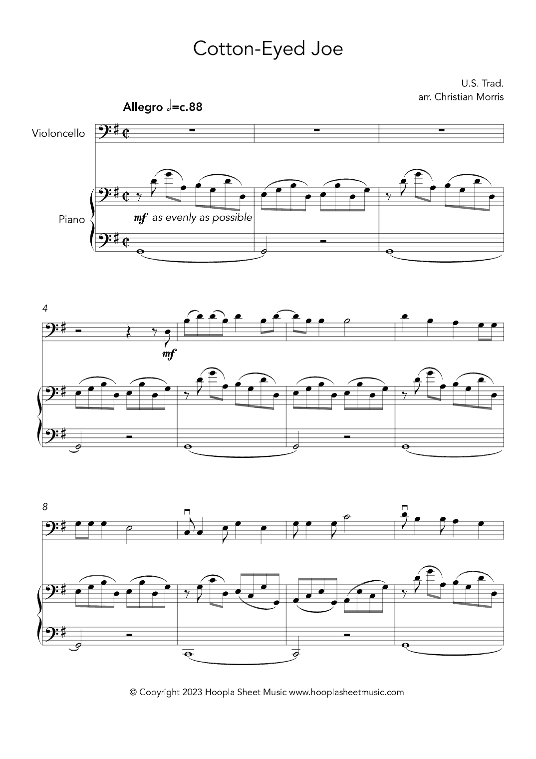 Cotton-Eyed Joe (arr. Christian Morris)