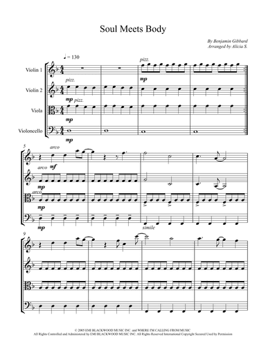 Soul Meets Body (arr. Alicia S.)