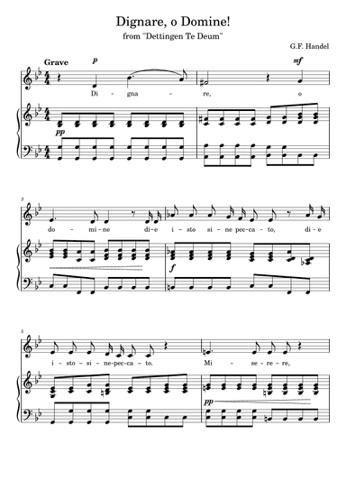 Dignare, o Domine! Low and very low voice (Tiefe oder sehr tiefe Stimme) - G minor (g-moll) (arr. Vladyslav Panfilenko)
