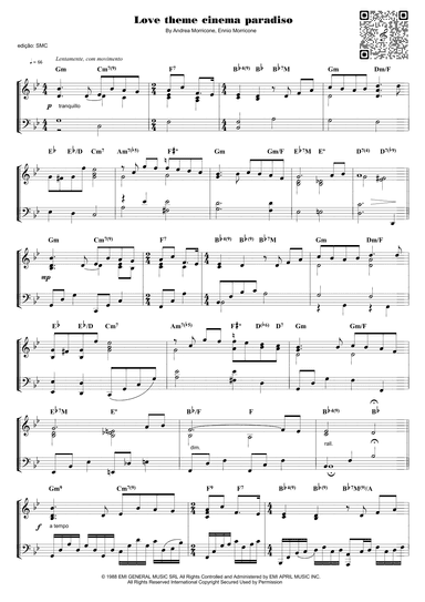 Love Theme (tema D'amore) (arr. Piano)