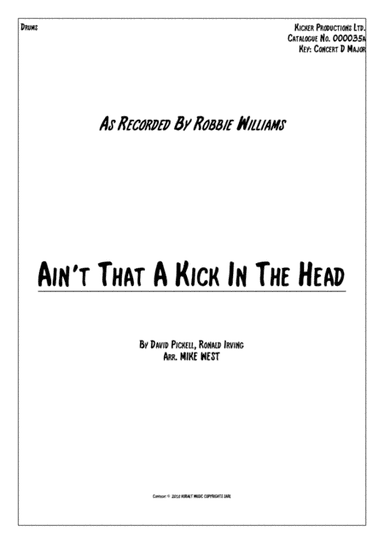 Ain't That A Kick In The Head (arr. Mike West)