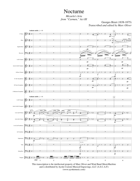 Nocturne (Micaela's Arie) from Carmen (arr. Marc Oliver)