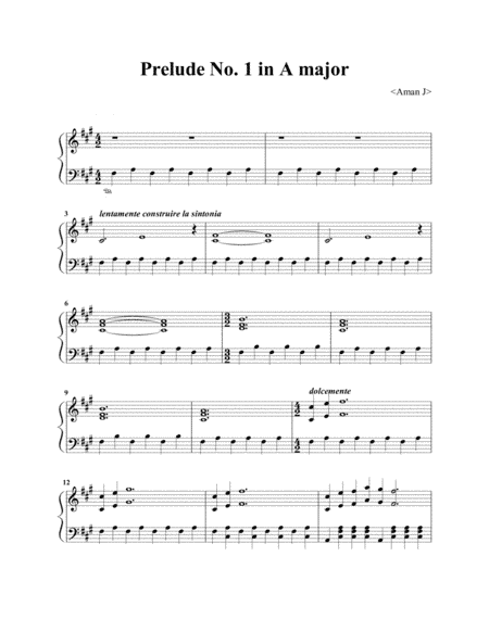 Prelude No. 1 (L'Inizio)