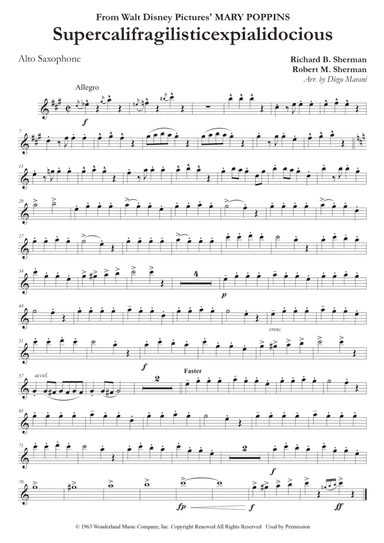 Supercalifragilisticexpialidocious (arr. Diego Marani)
