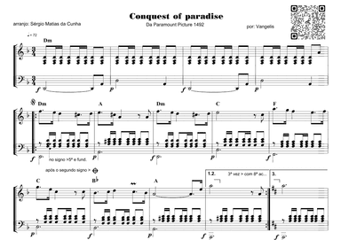 Conquest Of Paradise (arr. Sérgio Matias da Cunha)