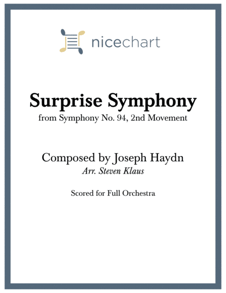 Surprise Symphony (Score & Parts) (arr. Steven Klaus)