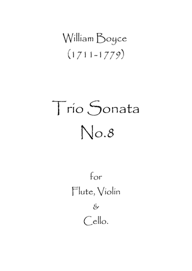 Trio Sonata No.8 (arr. Spence Bundy)