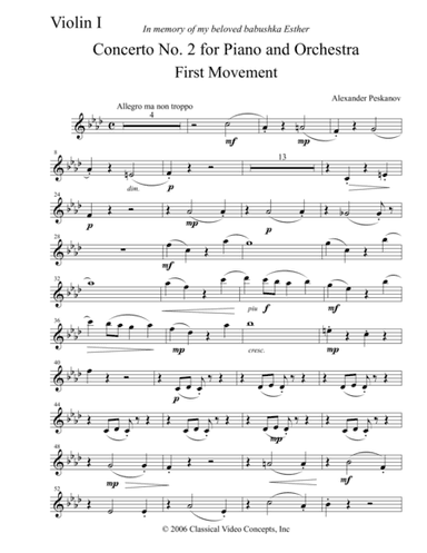 Concerto No. 2 "Ukrainian Concerto" - Orchestra Parts