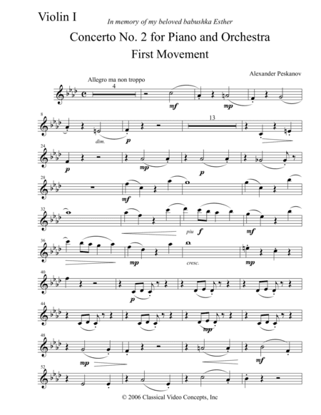 Concerto No. 2 "Ukrainian Concerto" - Orchestra Parts