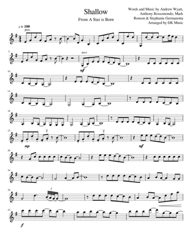 Shallow (arr. DK Music)
