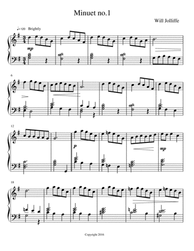 Minuet no.1