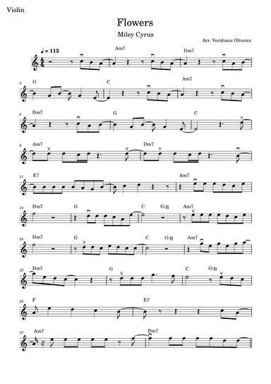Flowers (arr. Veridiana Oliveira)